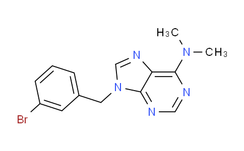 CAS No. 112089-13-1, 9-(3-Bromobenzyl)-N,N-dimethyl-9H-purin-6-amine