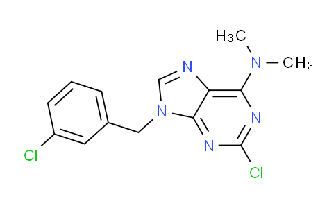 CAS No. 115204-64-3, 2-Chloro-9-(3-chlorobenzyl)-N,N-dimethyl-9H-purin-6-amine