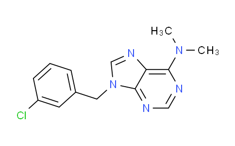 CAS No. 112089-14-2, 9-(3-Chlorobenzyl)-N,N-dimethyl-9H-purin-6-amine