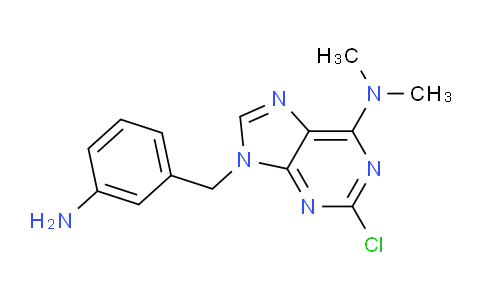 CAS No. 115204-71-2, 9-(3-Aminobenzyl)-2-chloro-N,N-dimethyl-9H-purin-6-amine