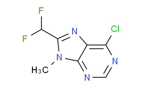 CAS No. 1708251-13-1, 6-Chloro-8-(difluoromethyl)-9-methyl-9H-purine