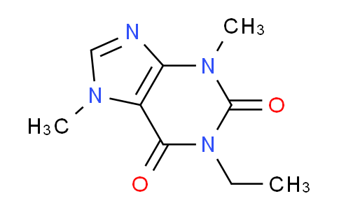 CAS No. 39832-36-5, 1-Ethyl-3,7-dimethyl-3,7-dihydro-1H-purine-2,6-dione