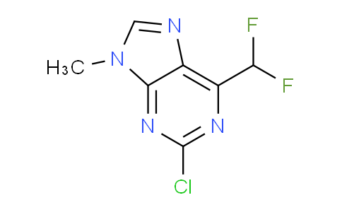 CAS No. 1706442-33-2, 2-Chloro-6-(difluoromethyl)-9-methyl-9H-purine