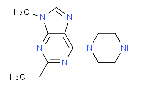 CAS No. 121370-50-1, 2-Ethyl-9-methyl-6-(piperazin-1-yl)-9H-purine