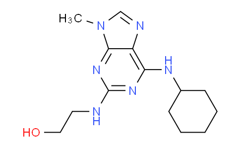 CAS No. 925254-30-4, 2-((6-(Cyclohexylamino)-9-methyl-9H-purin-2-yl)amino)ethanol