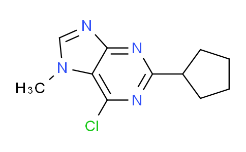 CAS No. 1708178-71-5, 6-Chloro-2-cyclopentyl-7-methyl-7H-purine