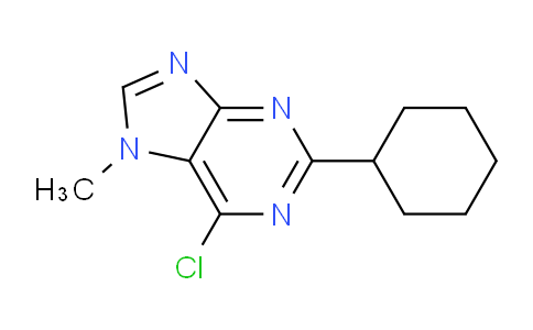 CAS No. 1710833-57-0, 6-Chloro-2-cyclohexyl-7-methyl-7H-purine