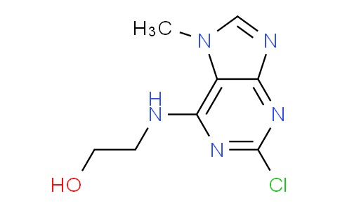CAS No. 100376-77-0, 2-((2-Chloro-7-methyl-7H-purin-6-yl)amino)ethanol