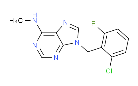 CAS No. 70091-21-3, 9-(2-Chloro-6-fluorobenzyl)-N-methyl-9H-purin-6-amine