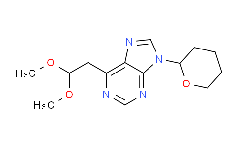 CAS No. 920503-25-9, 6-(2,2-Dimethoxyethyl)-9-(tetrahydro-2H-pyran-2-yl)-9H-purine
