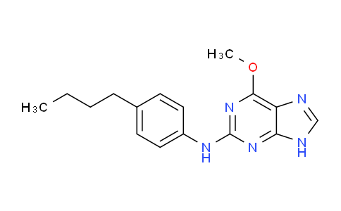 CAS No. 104715-69-7, N-(4-Butylphenyl)-6-methoxy-9H-purin-2-amine