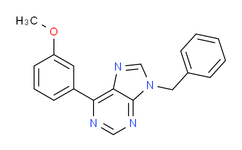 CAS No. 83135-04-0, 9-Benzyl-6-(3-methoxyphenyl)-9H-purine