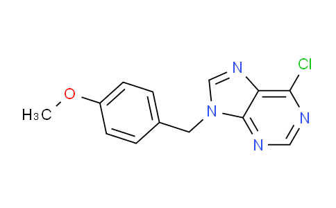CAS No. 112088-76-3, 6-Chloro-9-(4-methoxybenzyl)-9H-purine