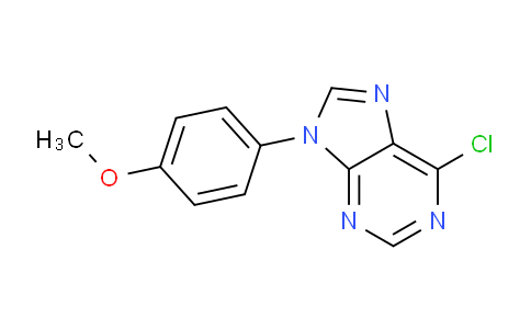CAS No. 21313-95-1, 6-Chloro-9-(4-methoxyphenyl)-9H-purine