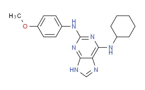 CAS No. 789488-36-4, N6-Cyclohexyl-N2-(4-methoxyphenyl)-9H-purine-2,6-diamine