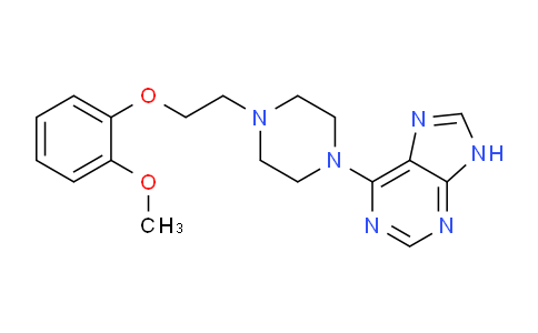 CAS No. 24926-58-7, 6-(4-(2-(2-Methoxyphenoxy)ethyl)piperazin-1-yl)-9H-purine