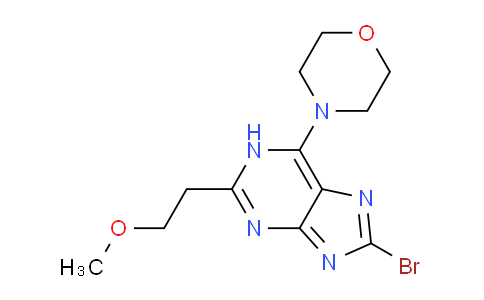 CAS No. 682337-95-7, 4-(8-Bromo-2-(2-methoxyethyl)-1H-purin-6-yl)morpholine