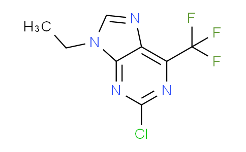 CAS No. 1644-24-2, 2-Chloro-9-ethyl-6-(trifluoromethyl)-9H-purine