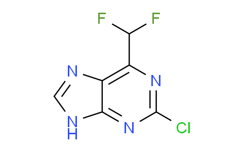 CAS No. 1706452-30-3, 2-Chloro-6-(difluoromethyl)-9H-purine