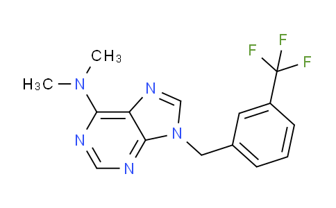 CAS No. 112089-11-9, N,N-Dimethyl-9-(3-(trifluoromethyl)benzyl)-9H-purin-6-amine