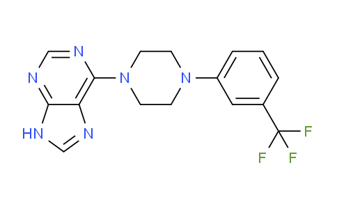 CAS No. 24932-89-6, 6-(4-(3-(Trifluoromethyl)phenyl)piperazin-1-yl)-9H-purine