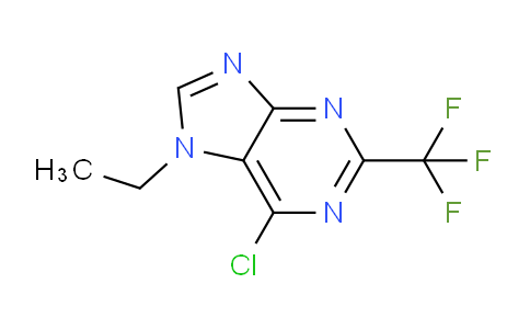 CAS No. 1710292-63-9, 6-Chloro-7-ethyl-2-(trifluoromethyl)-7H-purine