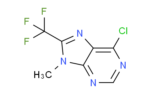 CAS No. 1365607-17-5, 6-Chloro-9-methyl-8-(trifluoromethyl)-9H-purine