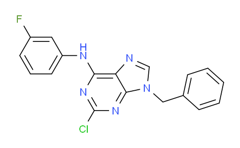 CAS No. 125802-62-2, 9-Benzyl-2-chloro-N-(3-fluorophenyl)-9H-purin-6-amine