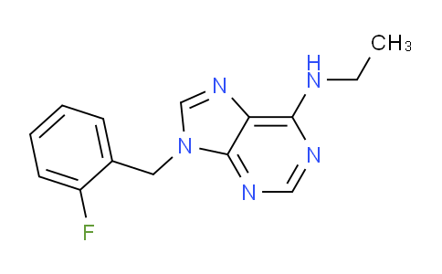 CAS No. 101154-88-5, N-Ethyl-9-(2-fluorobenzyl)-9H-purin-6-amine