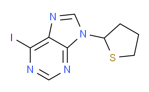 CAS No. 90347-61-8, 6-Iodo-9-(tetrahydrothiophen-2-yl)-9H-purine