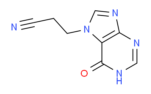 CAS No. 93490-25-6, 3-(6-Oxo-1H-purin-7(6H)-yl)propanenitrile