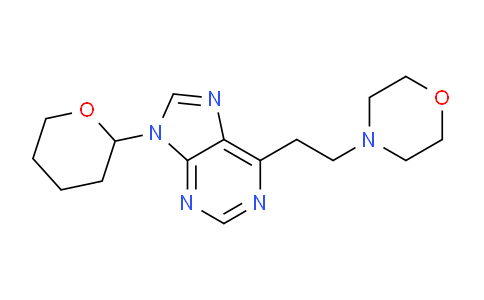 CAS No. 920503-40-8, 4-(2-(9-(Tetrahydro-2H-pyran-2-yl)-9H-purin-6-yl)ethyl)morpholine