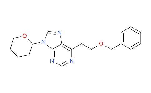 CAS No. 920503-54-4, 6-(2-(Benzyloxy)ethyl)-9-(tetrahydro-2H-pyran-2-yl)-9H-purine