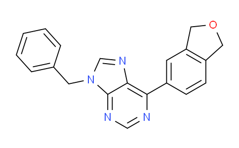CAS No. 528570-65-2, 9-Benzyl-6-(1,3-dihydroisobenzofuran-5-yl)-9H-purine