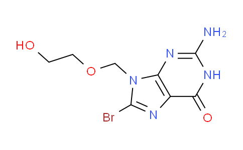 CAS No. 81475-44-7, 2-Amino-8-bromo-9-((2-hydroxyethoxy)methyl)-1H-purin-6(9H)-one