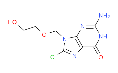 CAS No. 91897-98-2, 2-Amino-8-chloro-9-((2-hydroxyethoxy)methyl)-1H-purin-6(9H)-one