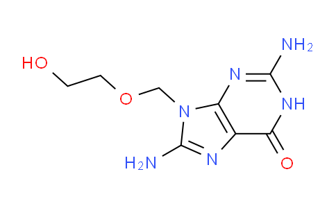 CAS No. 91898-00-9, 2,8-Diamino-9-((2-hydroxyethoxy)methyl)-1H-purin-6(9H)-one