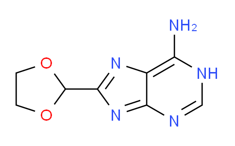 CAS No. 51015-50-0, 8-(1,3-Dioxolan-2-yl)-1H-purin-6-amine