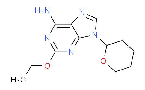 CAS No. 1355614-13-9, 2-Ethoxy-9-(tetrahydro-2H-pyran-2-yl)-9H-purin-6-amine