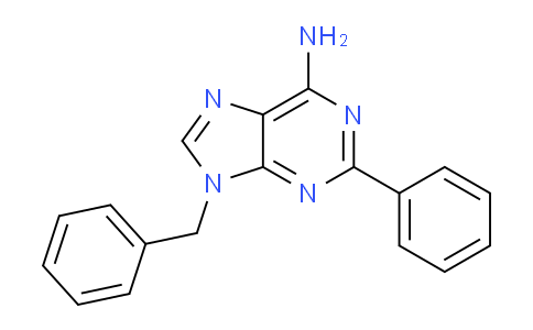 CAS No. 640274-34-6, 9-Benzyl-2-phenyl-9H-purin-6-amine