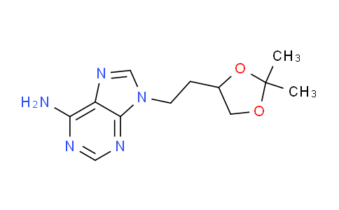 CAS No. 55559-78-9, 9-(2-(2,2-Dimethyl-1,3-dioxolan-4-yl)ethyl)-9H-purin-6-amine