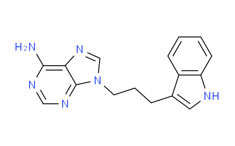CAS No. 56276-10-9, 9-(3-(1H-Indol-3-yl)propyl)-9H-purin-6-amine