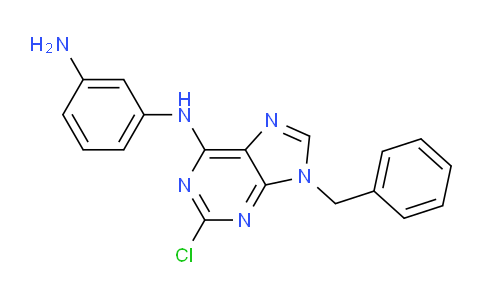 CAS No. 125802-64-4, N1-(9-Benzyl-2-chloro-9H-purin-6-yl)benzene-1,3-diamine