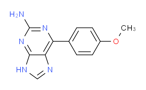 CAS No. 918536-94-4, 6-(4-Methoxyphenyl)-9H-purin-2-amine