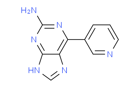 CAS No. 918537-06-1, 6-(Pyridin-3-yl)-9H-purin-2-amine