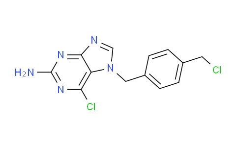 CAS No. 924904-17-6, 6-Chloro-7-(4-(chloromethyl)benzyl)-7H-purin-2-amine