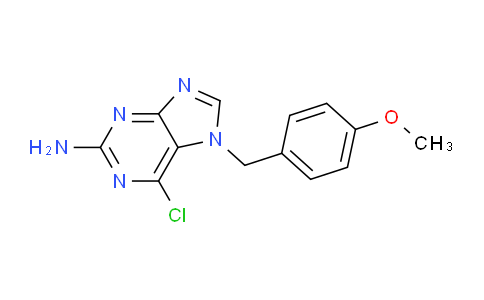 CAS No. 203201-78-9, 6-Chloro-7-(4-methoxybenzyl)-7H-purin-2-amine