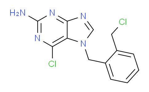 CAS No. 924904-11-0, 6-Chloro-7-(2-(chloromethyl)benzyl)-7H-purin-2-amine