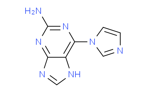 CAS No. 891497-81-7, 6-(1H-Imidazol-1-yl)-7H-purin-2-amine
