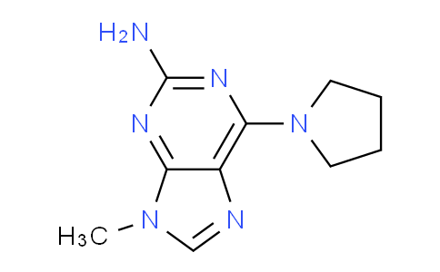 CAS No. 920317-06-2, 9-Methyl-6-(pyrrolidin-1-yl)-9H-purin-2-amine